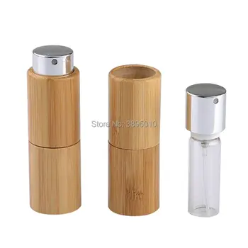 10ml de Bambus Gol Container Cosmetice DIY Spray de bambus Sticla Returnabile Container,Machiaj Instrument F417