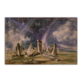 Citon John Constable《Stonehenge, 1835》Arta Panza pictura in Ulei opera de Arta Poster cu Imaginea de Fundal de Decor de Perete Decor Acasă