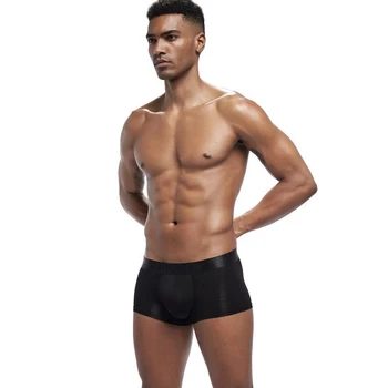 ORLVS Marca Boxer Barbati Plasă de U Husă de Lenjerie Sexy Chiloți Cueca Bumbac de sex Masculin Chilotei Pantaloni Trunchiuri de Boxer pantaloni scurți de vânzare Fierbinte