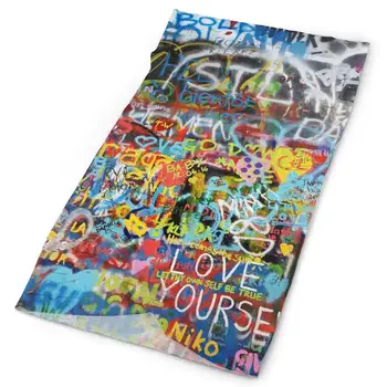 SHINYWEET Graffiti Arta de Perete Multifunctional articole pentru acoperirea capului Yoga Sport Elastice fără Sudură Bandană Cap Înfășurați Bandă Antitranspirație