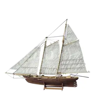 HobbyLane 1:120 DIY din Lemn de Asamblare Corabie Model Clasic Barca de Navigatie Tăiere cu Laser Proces de Puzzle Jucarii
