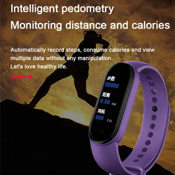 2020 Sport Barbati Brățară Ceas M5 Pro Sport Tracker de Fitness Smartband Ceas Inteligent Tensiunii Arteriale Monitor de Ritm Cardiac Bratara