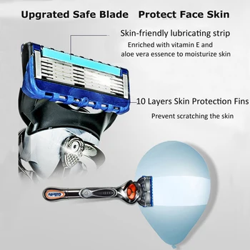 Gillette Fusion 5 aparat de Ras Pentru Barbati Proglide Flexball Putere de Siguranță aparate de Ras pentru Bărbați cu Barbă Mașină de Ras cu Baterii de Zgomot Redus