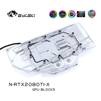 Bykski N-RTX2080Ti-X FR-N-RTX2080Ti-X Apă Bloc folosi pentru NVIDIA GeForce RTX 2080Ti/2080 de Referință Fondatorii Acoperire Completă GPU Block