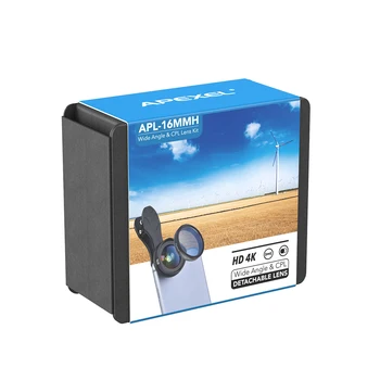 APEXEL 4K HD cu unghi larg de lentile cu Filtru de polarizare circulară telefon mobil aparat de Fotografiat Lentile de kit pentru iPhone 6 7 android ios moresmartphone