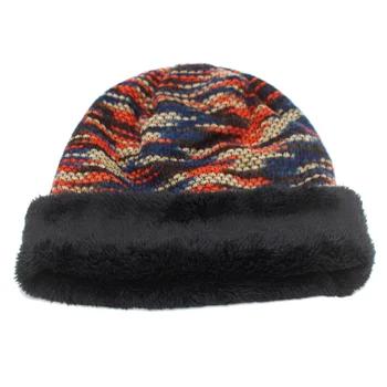 YOUBOME Pălărie Tricotate Pălării de Iarnă Pentru Femei Chelioși Căciuli Bărbați Mască cu Dungi Iarna Căciulă Gorros Capota Cald Largi Pălărie Gros Capac