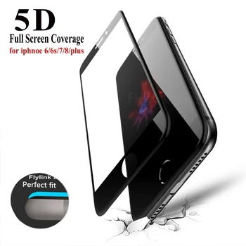 5D Full Acoperirea Edge Tempered Glass Pentru iPhone 6 6S 7 Plus Anti-Shatter Folie de protectie Ecran Pentru iPhone 6 6s 7 8 Protecție de Sticlă