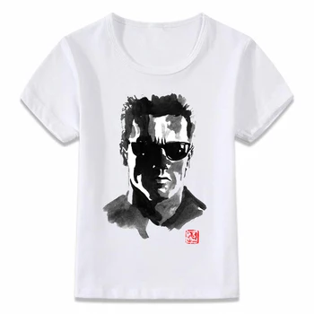 Haine pentru copii T Shirt cel Mai bun Tata din Lume Terminator Arnold voi Fi Înapoi T-shirt pentru Baieti si Fete Copilul Shirts Tee