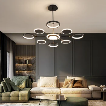 Led-uri moderne Candelabru Agățat de Iluminat în Sala de Aur pentru Casa Living Dining Bucatarie Dormitor Interior Suspensie Lampa