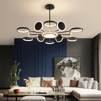 Led-uri moderne Candelabru Agățat de Iluminat în Sala de Aur pentru Casa Living Dining Bucatarie Dormitor Interior Suspensie Lampa