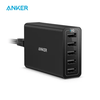 Anker 40W 5 Porturi USB Încărcător de Perete, PowerPort 5 pentru iPhone,iPad Pro/Air,Galaxy S9/S8/Edge/Plus, Rețineți 8/7, Nexus, HTC, LG, și mai mult