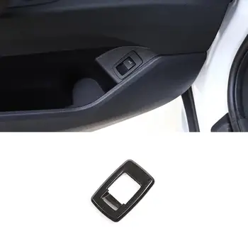 Negru Lemn de Cereale Plastic ABS Interior Coada Comutator Ușă Cadru Butonul de Acoperi Auto pentru BMW X1 X2 F47 F48 2016-2019 Modele de Accesorii