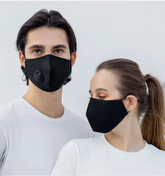 30PCS Filtre de Moda Reutilizabile Masca Anti Praf Gura Capace Respiratorie Măști de Bumbac Unisex Negru de Protecție mascarillas