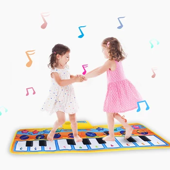 80x28CM Muzicale Covoraș de Joacă pentru Copii Pian Mat Tastatura Jucarie Covor Muzical Jucarii Muzica Instrument Educațional de Joc Jucarii Pentru copii Cadouri