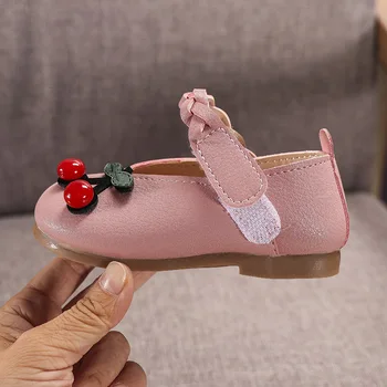 Pantofi fete în ținute de Primăvară sau Vară pentru Copii Pantofi de Piele pentru Fete Drăguț Casual culoare Solidă Printesa Partid Unic Pantofi