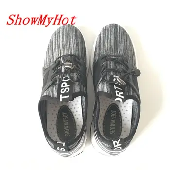 ShowMyHot design bărbați Formatori Respirabil Lumina Moale Apartamente pantofi zbura țese ochiurilor de plasă respirabil panza pantofi Mocasini Deportivas