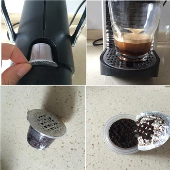 Clasa alimentare Cafea Nespresso Capsule Autocolant Reutilizabile, Returnabile Aluminiu Capace Sigilii Film Silicon Cauciuc Inele inele