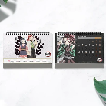 Anime Demon Slayer Kimetsu Nu Yaiba Calendar De Birou Kamado Tanjirou Desene Animate Figura Calendare Programul De Zi Cu Zi Planificator