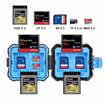 PULUZ Card de Memorie Caz USB 3.0 SD, CF TF Reader + OTG Functie 9/22/27 Sloturi Impermeabil SD CF TF SIM Carduri de stocare de Caz Titularul