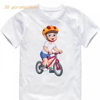 Echitatie electro scuter asupra copiilor grafic t shirt biciclete boy tricou baieti haine copii fete tricouri haioase tricou de sport