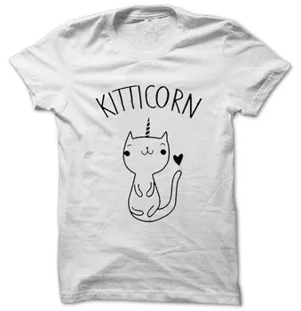 Pisica Drăguț Kitticorn Pisoi T Shirt Tee Umor Amuzant Iubesc Pisicile Animale Unicorn Caticorn Inima De Companie Unisex Tricou T2029