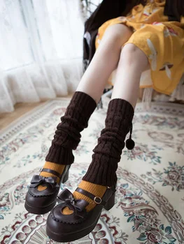 Japonia Stil Drăguț Fata de Lolita JK Uniforme Ciorapi Japoneze Școală Vrac Șosete Kawaii Minge de Blana Caldă de Lână Minunat de Stocare