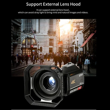 Vlogging Camera Video 4K Video Profesionale pentru YouTube, Blogger, Ordro AC5 12X Zoom Optic de Fotografie Digitală Camere