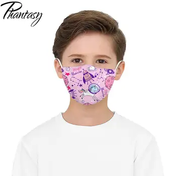 Phantay Amuzant Reutilizabil Lavabil Material de Protecție PM2.5 Copii Gura Masca Drăguț Desen Animat De Imprimare Anti-Poluare Copii Masca