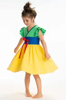 Noi Frumoase Fete pentru Copii Rochie Pentru Fete de Partid Prințesă Vestidos Mulan Copilul Rochie de Petrecere Copii Cosplay Costum Frumoasa bentita