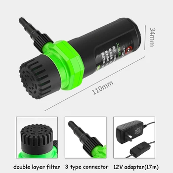 7/10/15meter DC12V Adaptor Micro Auto-amorsare Pompa Masina de debitat DIY Submersibile Pompa de Apa Max Debit 8L/min