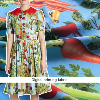 Ridiche imprimate tesatura metru brand digital de imprimare tesatura de moda rochie de manual de BRICOLAJ en-gros tesatura pânză