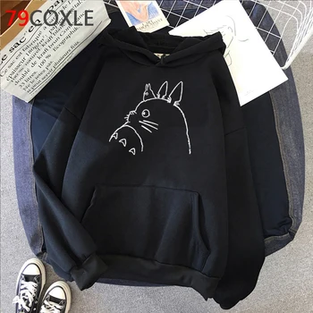 Totoro Studio Ghibli hoodies femei streetwear grunge femme hoody jachete hip hop streetwear