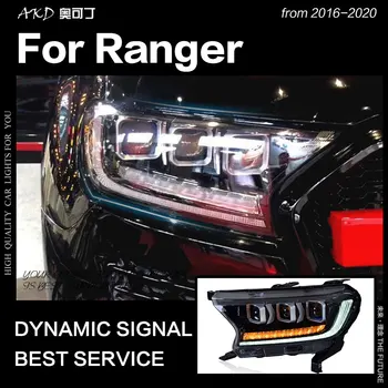 AKD Styling Auto pentru Ford Everest Faruri 2016-2020 Ranger Faruri LED Demers Lampă de Cap DRL LED Beam Accesorii Auto