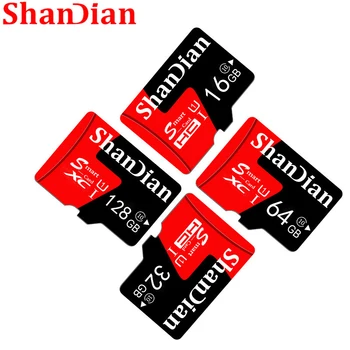 SHANDIAN Red Card Micro SD de Telefon Mobil Capacitate de Memorie de Expansiune 8GB 16GB 32GB 64GB 128GB cadou Gratuit Vine cu Adaptorul de Card SD