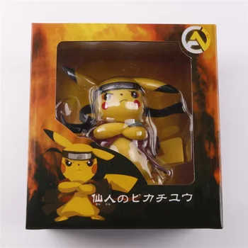 Pokemon Pikachu Pentru Că Uzumaki Acțiune Figura Naruto Anime Figuarts Pikachu Figurina Versiune Q Jucarii Model Shippuden Kawaii Figuarts