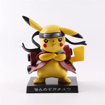 Pokemon Pikachu Pentru Că Uzumaki Acțiune Figura Naruto Anime Figuarts Pikachu Figurina Versiune Q Jucarii Model Shippuden Kawaii Figuarts