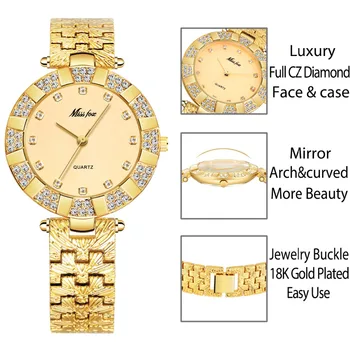 MISSFOX Brand de Lux Femei Ceas Cu Mama De Pearl Dial Impermeabil Ceas pentru Doamna Fete Rochie Casual Cuarț Ceasuri