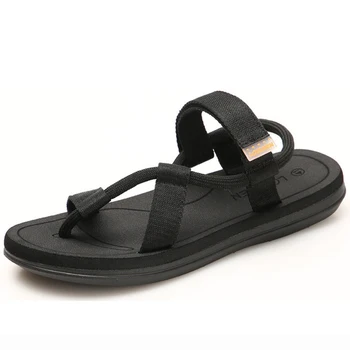 Sandale bărbați 2020 Bărbați Negru Sandale de Plaja de înaltă calitate Unisex plat pantofi de vara sandalias hombre para Dimensiune 45 46