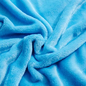 Culoare solidă Pătură Flanel Moale Cald Coral Fleece Pătură de catifea iarna Foaie Canapea, birou și aer condiționat yoga pătura