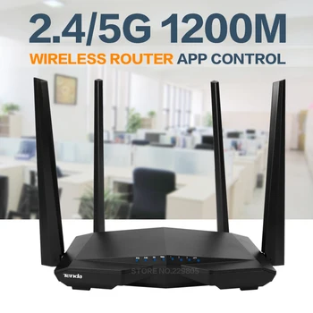 Tenda AC6 AC1200 Smart Dual-Band WiFi Router WI-FI Repeater Wireless Routere WIFI 11AC 2.4 G/5.0 GHz de mare ca 1167Mbps
