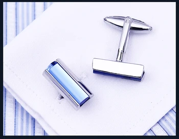 2020 KFLK CALDE de Lux butoni camasa pentru barbati cadouri de Brand butonul Albastru de Cristal manșetă link-uri de Înaltă Calitate abotoaduras Bijuterii