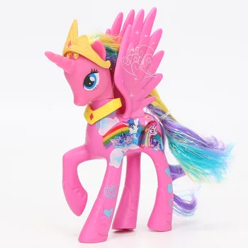 14cm Micul Meu Ponei Jucarii Ponei Printesa Celestia Luna Rainbow Dash din PVC Figura de Acțiune Twilight Sparkle Raritate Model de Păpuși