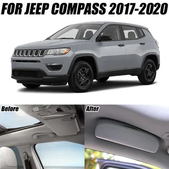 ABS Masina ochelari de Soare Caz, Titularul Ochelari Cușcă Clip Cutie de Depozitare Pentru Jeep Compass MP 2017 2018 2019 2020 Accesorii Styling Auto