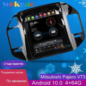 Wekeao 1 Din Android 10.0 Radio Auto Automotivo Pentru Mitsubishi Pajero V73 V77 V68 V75 Auto Multimedia Player stereo GPS 2004-2011