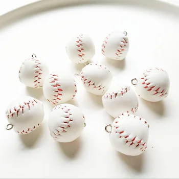 4buc /lot 3D Mini PU Baseball din Lemn Și Bâtă de Baseball Farmec Ornament Diy face Înfrumusețarea Meserii