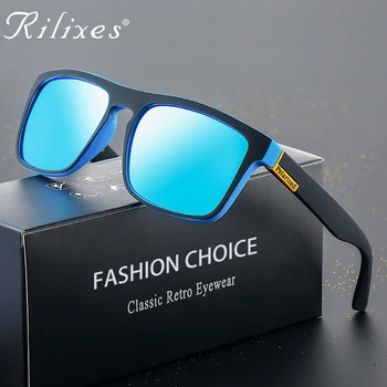 Rilixes Polarizat ochelari de Soare Barbati de Aviație de Conducere Nuante de sex Masculin Ochelari de Soare Pentru Barbati Retro Ieftine de Lux de Brand Designer de Oculos