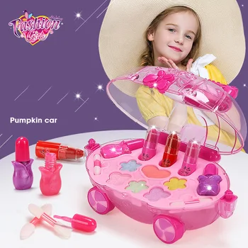 Sigur lavabile copii set de machiaj make up dovleac auto copii machiaj jucării pretinde a juca Jucărie pentru fete cosmetice cutie