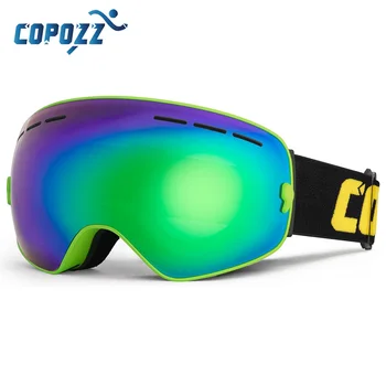 COPOZZ brand de ochelari de schi straturi duble UV400 anti-ceață mare mască de schi, ochelari schi de zăpadă bărbați femei snowboard ochelari GOG-201 Pro