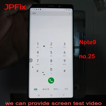 JPFix Super AMOLED Pentru Samsung Galaxy Nota 9 N960 N960FD Defecte LCD Ecran Display Ansamblu Digitizer Cu Cadru