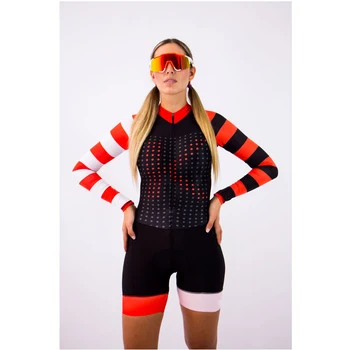 Noi 2020 Pro Echipa de Triatlon Costum Negru de Femei Ciclism Jersey Skinsuit Salopeta Maillot Ciclism Ropa Ciclismo Set Gel Roz Pad